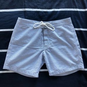 J. Crew seersucker swimsuit